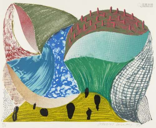David Hockney OM CH RA, <br />
British b. 1937- <br />
<br /...