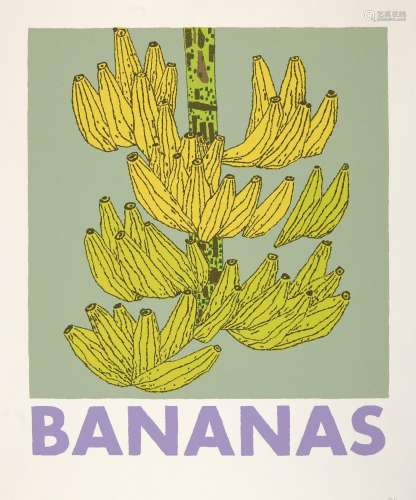 Jonas Wood, <br />
American b. 1977- <br />
<br />
Bananas, ...