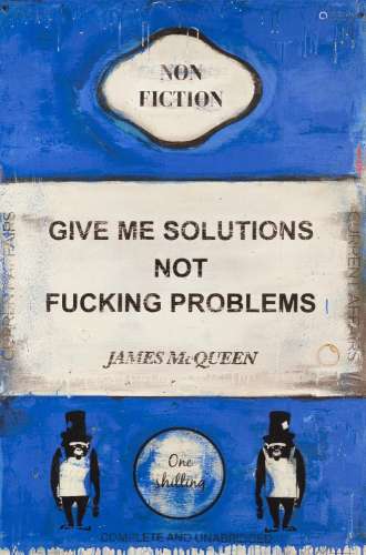 James McQueen, <br />
British b.1977- <br />
<br />
Give me ...