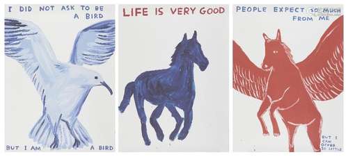 David Shrigley OBE, <br />
British b. 1968- <br />
<br />
Li...