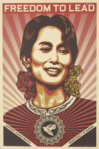 Shepard Fairey, <br />
American b. 1970- <br />
<br />
Freed...