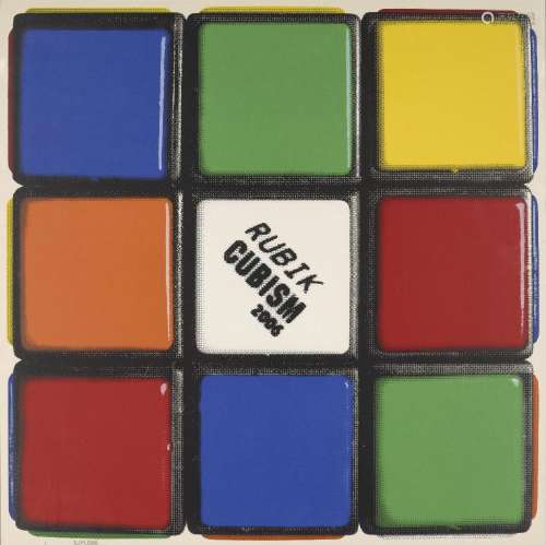 Invader, <br />
French b. 1969- <br />
<br />
Rubik Cubism, ...