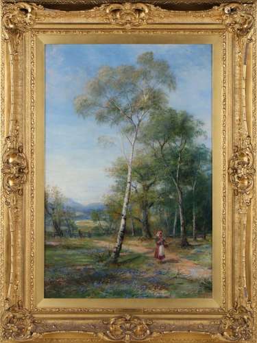 John MacWhirter - 'Springtime' (Landscape with Silver Birch ...