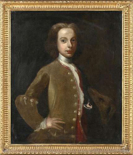 George Allen - Half Length Portrait of a Young Gentleman wea...