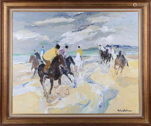 Roland Lefranc - 'Galop des Grèves' (Horses and Riders on a ...