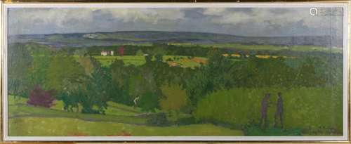 Robert Buhler - 'View from Baldwins, East Grinstead', oil on...