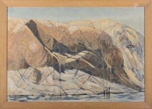 Frank Grayson - New Zealand Landscape, 20th century oil on b...