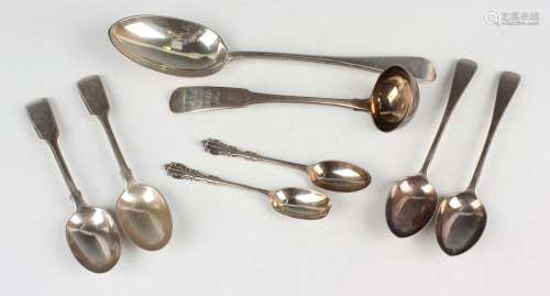 A George IV silver Fiddle pattern sauce ladle, Edinburgh 182...