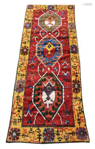 A KONJA GALLERY RUNNER, approximately 338 x 111cm