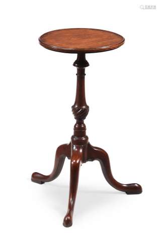 A GEORGE II MAHOGANY WINE TABLE OR KETTLE STAND, MID 18TH CE...