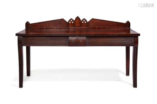 AN ANGLO-INDIAN EXOTIC HARDWOOD SERVING TABLE, CIRCA 1830
