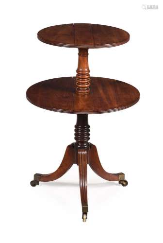 A GEORGE IV MAHOGANY DUMB WAITER, IN THE MANNER OF GILLOWS, ...