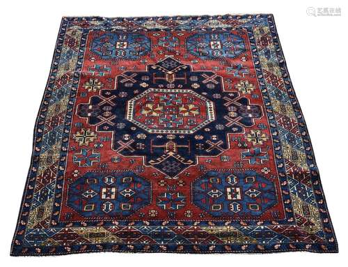 A KAZAK RUG, approximately 134 x 124cm