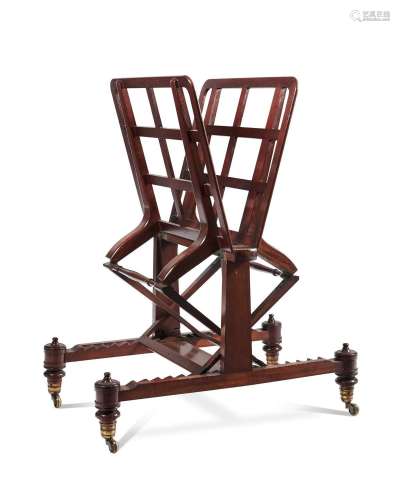 A REGENCY MAHOGANY FOLIO STAND, IN THE MANNER OF GILLOWS, CI...