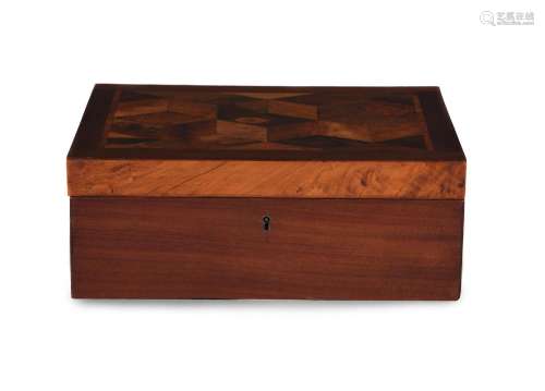 Y A RARE JAMAICAN SPECIMEN WOOD BOX BY JAMES PITKIN, EARLY 1...