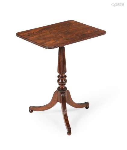 Y A GEORGE IV ROSEWOOD TRIPOD WINE TABLE, IN THE MANNER OF G...