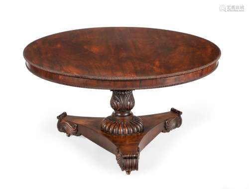 Y A WILLIAM IV ROSEWOOD CENTRE TABLE, CIRCA 1830