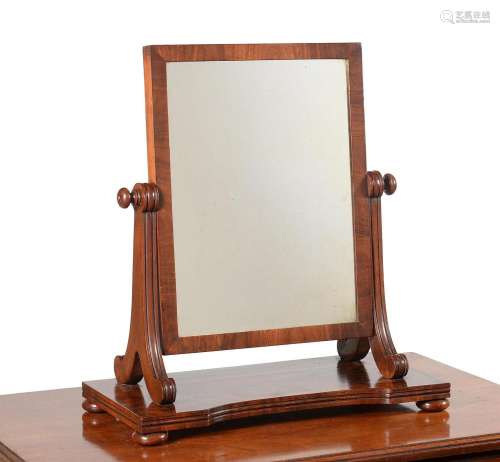 A REGENCY MAHOGANY DRESSING MIRROR, ATTRIBUTED TO GILLOWS, C...