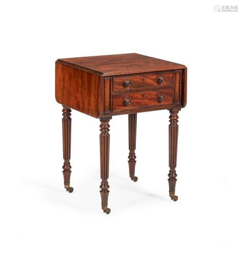A GEORGE IV MAHOGANY PEMBROKE TABLE, IN THE MANNER OF GILLOW...