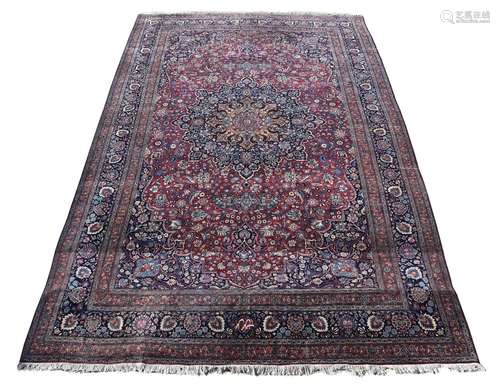 A MESHED CARPET, approximately 535 x 350cm