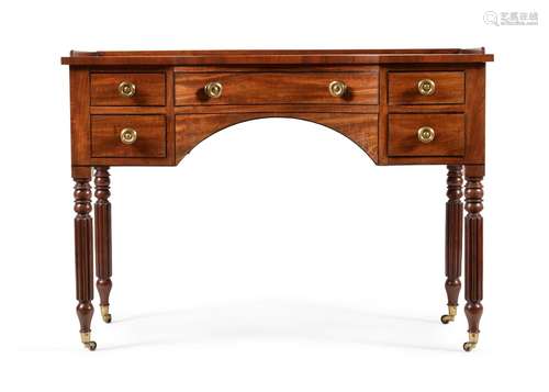 A PAIR OF REGENCY MAHOGANY DRESSING TABLES, ATTRIBUTED TO GI...