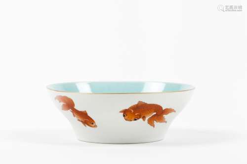 A fine iron-red ‘goldfish’ bowl