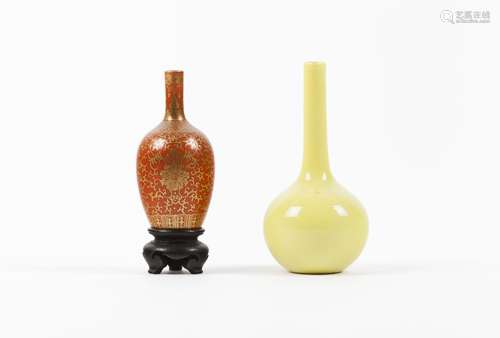 Two miniature vases