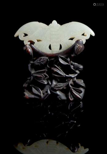 A celadon butterfly belt loop