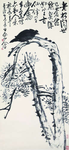 1867～1938 王震 花鸟 立轴 纸本水墨