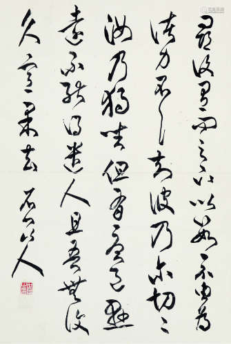 1855～1939 徐世昌 书法 立轴 纸本水墨