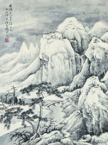 1915～2000 杨石朗 山水 镜心 纸本水墨