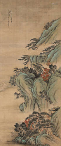 1859～? 彭旸 青绿山水 镜心 绢本设色