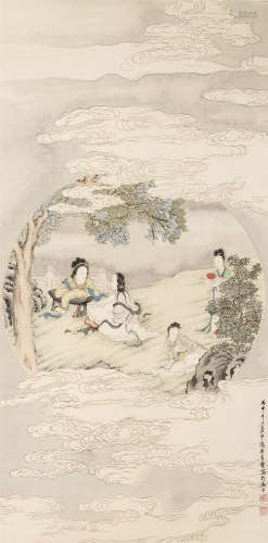 1910～2008 吴青霞 月宫仙子 立轴 纸本设色