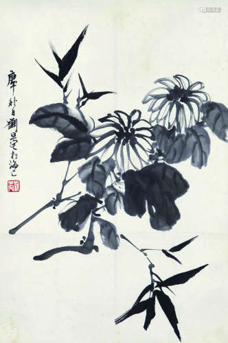 1931～2011 刘旦宅 双清图 立轴 纸本水墨