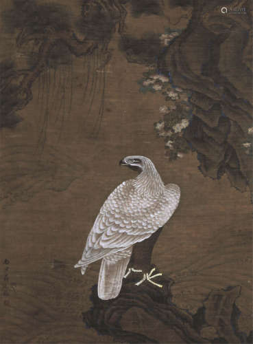 1669～1732 蒋廷锡 白鹰 立轴 绢本设色