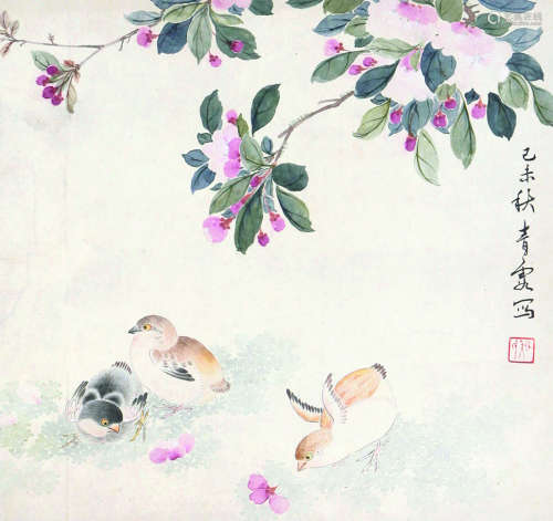1910～2008 吴青霞 花鸟 镜心 纸本设色