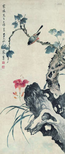 1903～1963 江寒汀 花鸟 镜心 纸本设色
