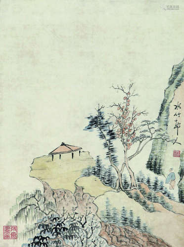 1855～1939 徐世昌 山水 镜心 纸本设色