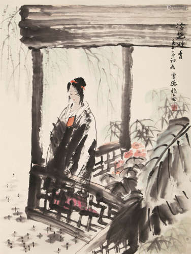 1939～2022 曹徳兆 冷艳凝香 镜心 纸本设色