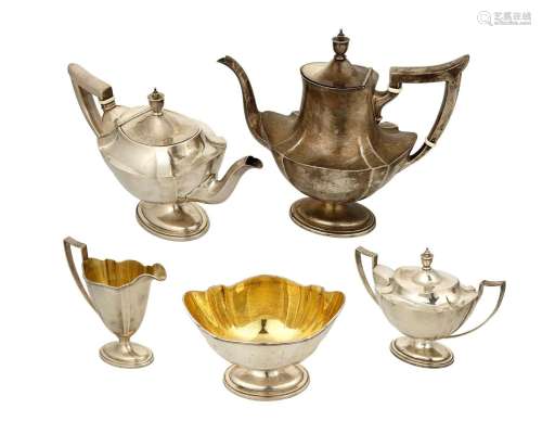 A Gorham "Plymouth" sterling silver tea and coffee...