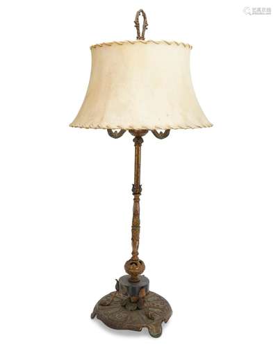 An Art Deco Oscar Bach-style lamp