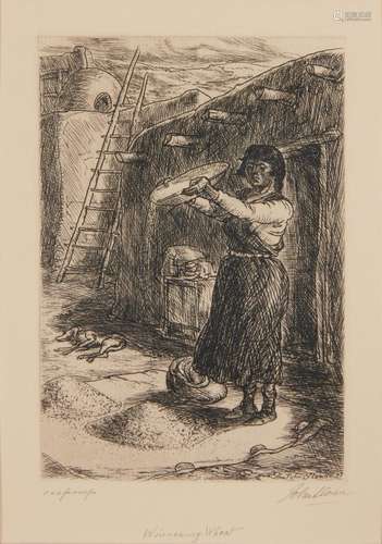 John Sloan (1871-1951) John Sloan, (1871-1951), "Winnow...