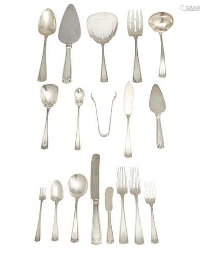 A Gorham "Etruscan" sterling silver flatware servi...