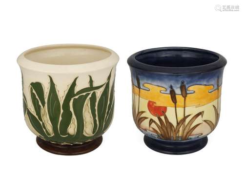 Two Moorcroft pottery jardinieres