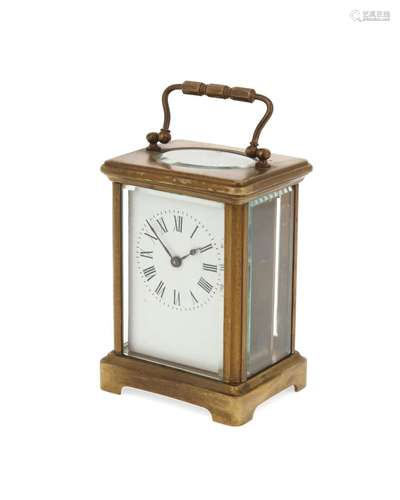 A French carriage table clock