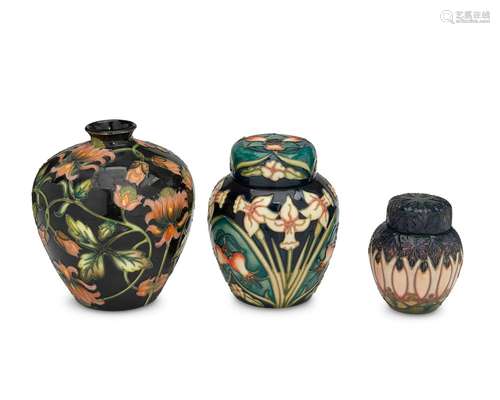 A group of Moorcroft pottery