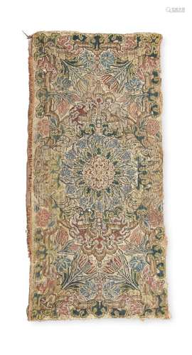 AN UNUSUAL NEEDLEWORK TABLE ‘CARPET’, LATE 17TH/EARLY 18TH C...