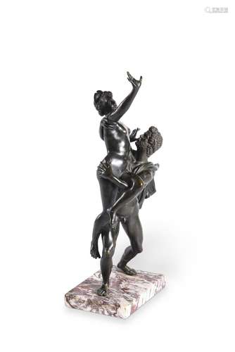 AFTER THE ANTIQUE, A BRONZE GROUP PLUTO AND PROSERPINE, ITAL...