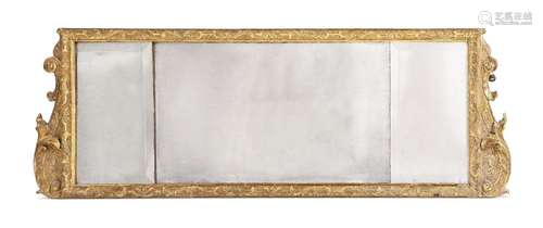 A GEORGE II GILTWOOD AND GESSO 'TRIPTYCH' MIRROR, CIRCA 1730