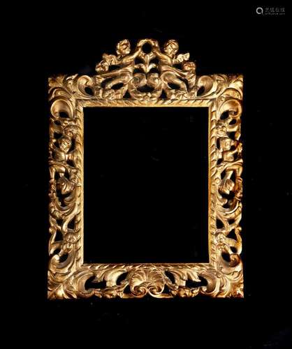 A CHARLES II CARVED GILTWOOD FRAME, CIRCA 1680